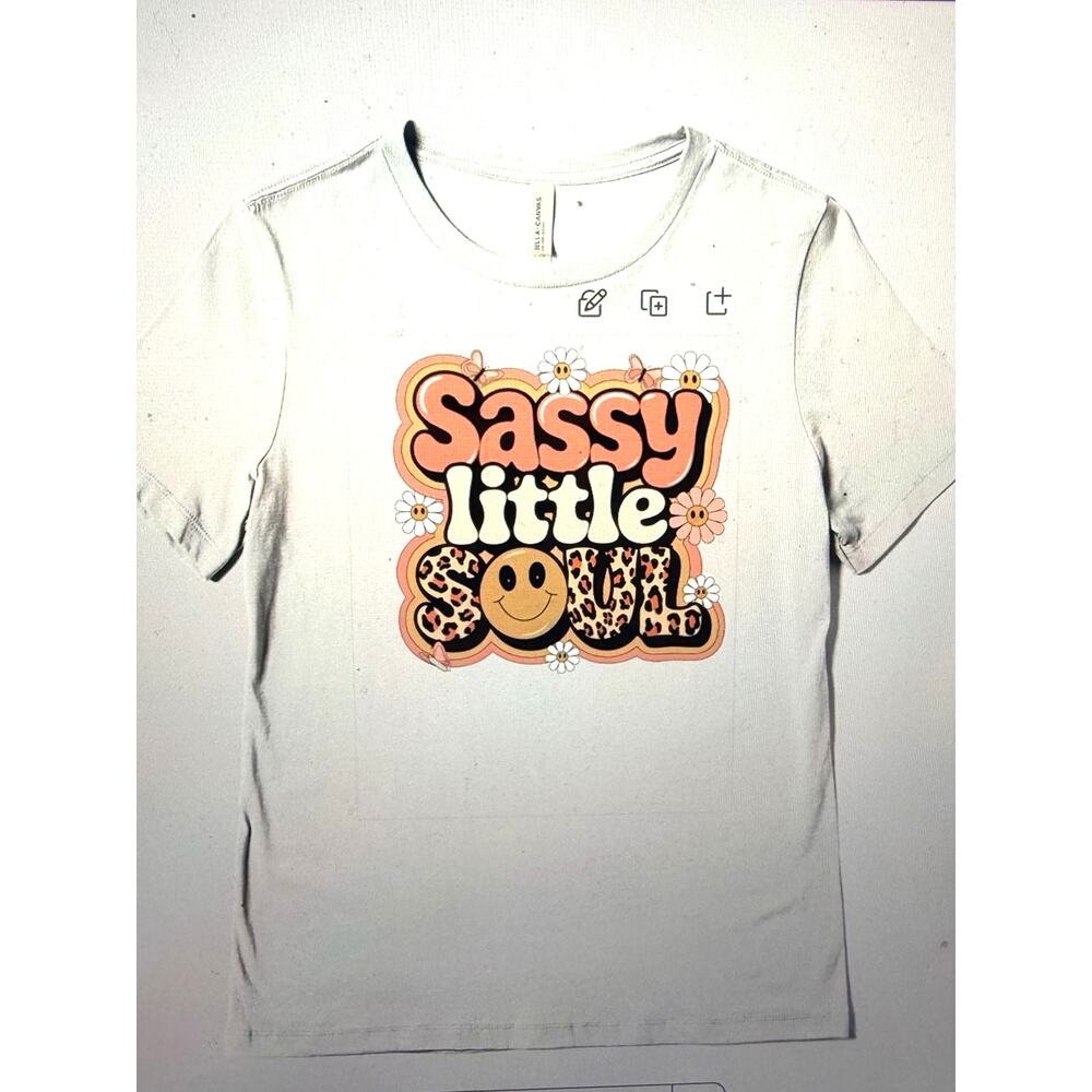 Sassy Little Soul Graphic Tee - White